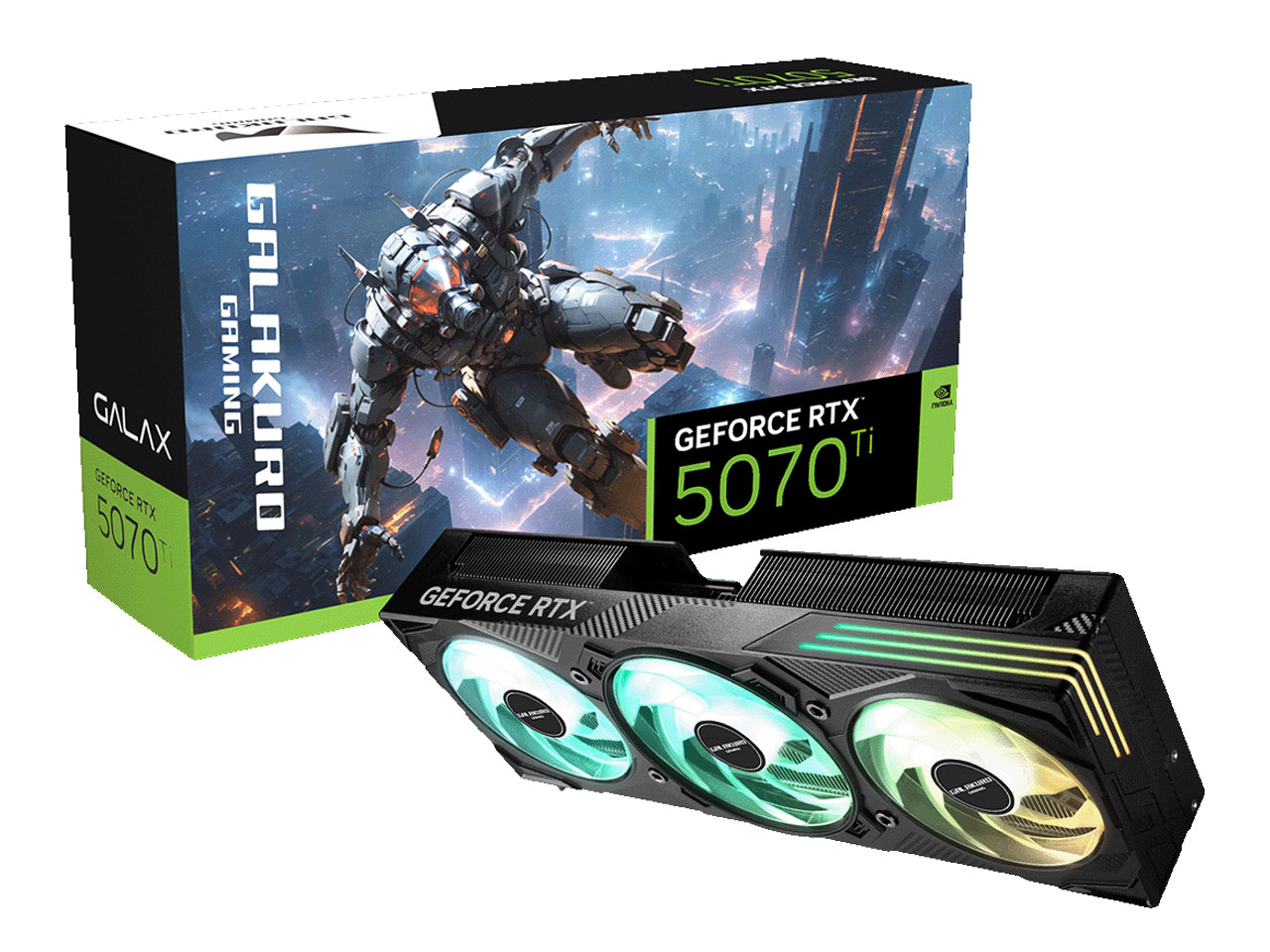 GALAKURO GAMING GG-RTX5070Ti-E16GB/EX/TP [PCIExp 16GB] �̐��i�摜