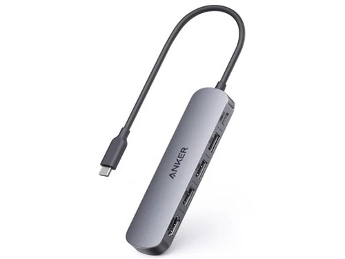 USB-C �n�u (5-in-1. 4K. HDMI) A83570A0 [�O���[] �̐��i�摜