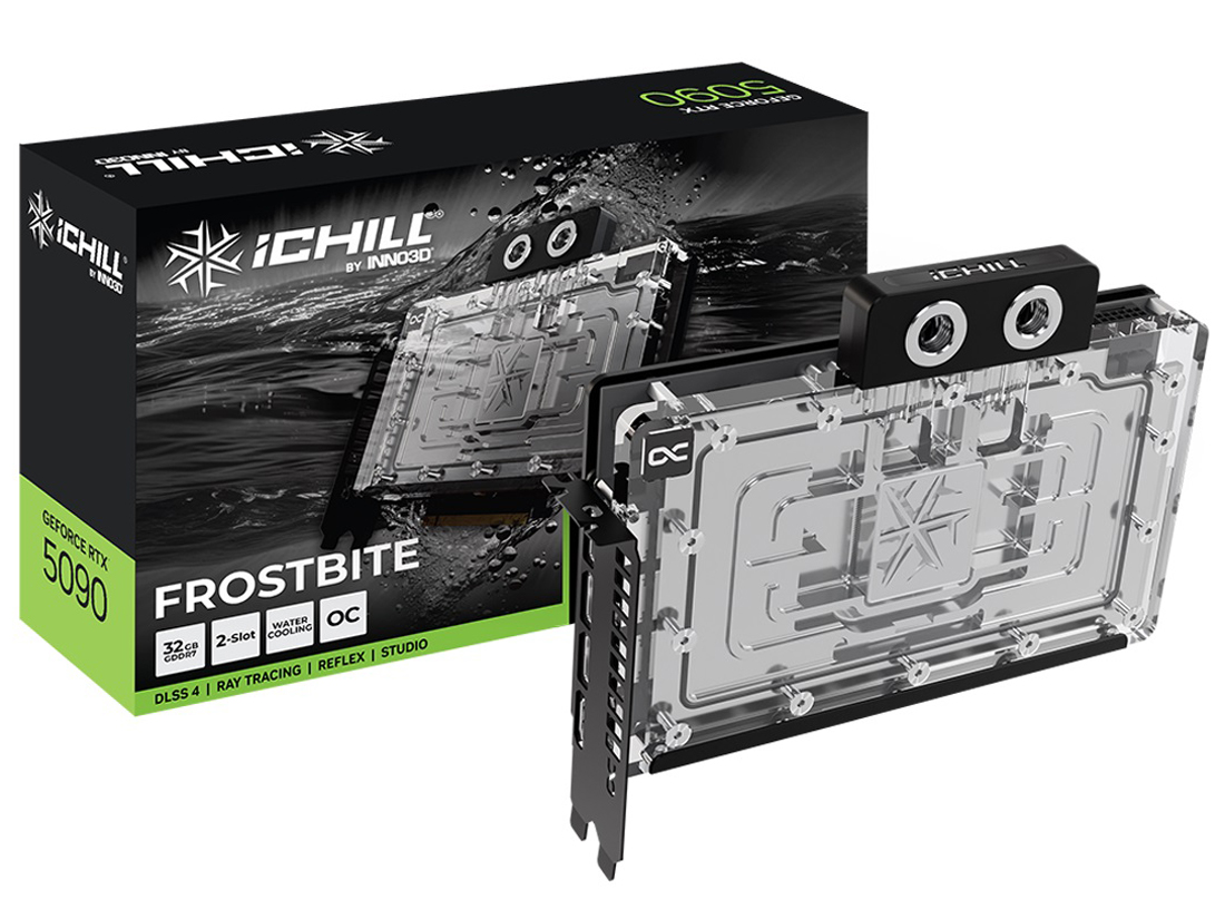 GeForce RTX 5090 iCHILL FROSTBITE GD5090-32GERIF [PCIExp 32GB] �̐��i�摜