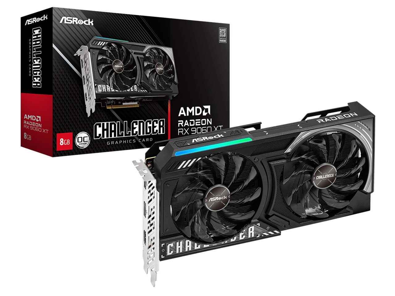 Radeon RX 9060 XT Challenger 8GB OC [PCIExp 8GB] �̐��i�摜