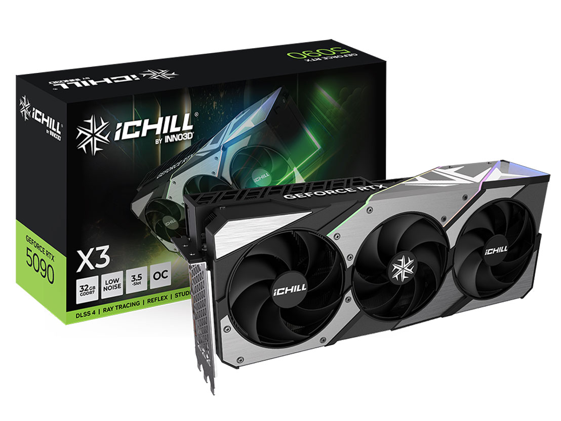 GeForce RTX 5090 iCHILL X3 GD5090-32GERI3 [PCIExp 32GB] �̐��i�摜