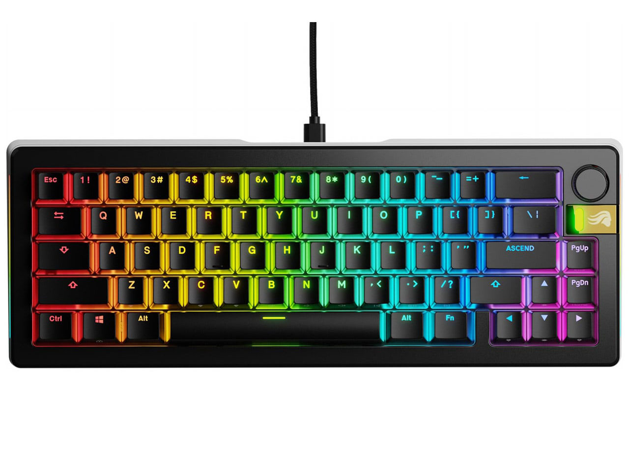 Glorious GMMK 3 PRO HE 65% Prebuilt Wired Black US GLO-KB-GMMK3-PRO-65-PB-HE-W-BLK-US [�u���b�N] �̐��i�摜