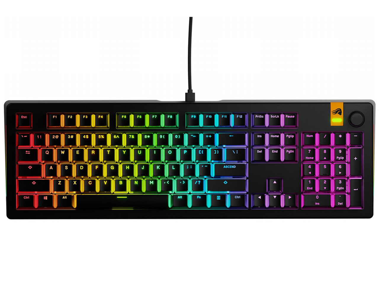 Glorious GMMK 3 HE 100% Prebuilt Wired Black US GLO-KB-GMMK3-100-PB-HE-W-BLK-US [�u���b�N] �̐��i�摜