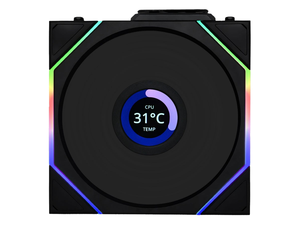 UNI FAN TL 140 LCD WIRELESS BK Single Pack UF-TL140-LCD-WLS-1B [�u���b�N] �̐��i�摜