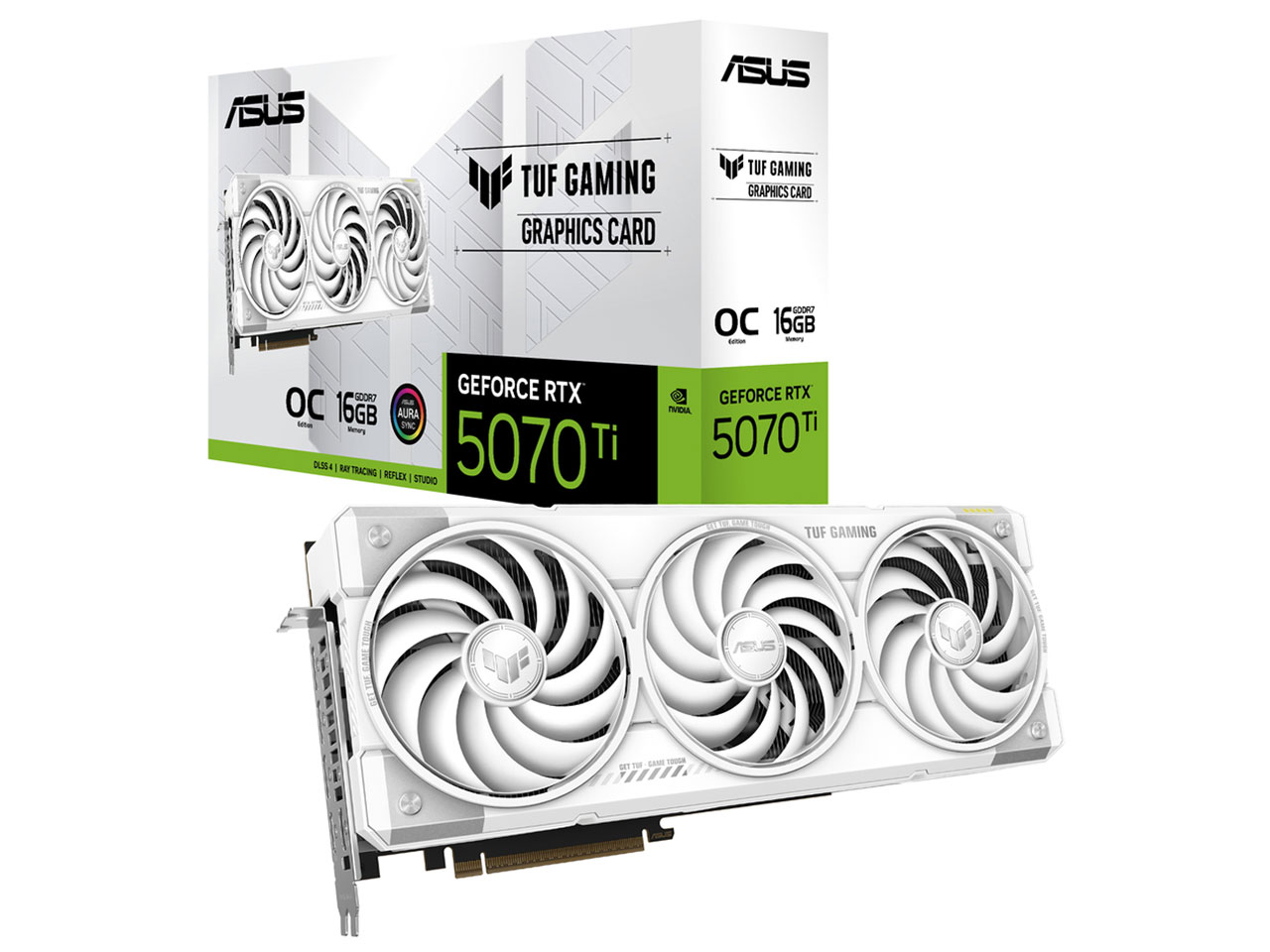 TUF-RTX5070TI-O16G-WHITE-GAMING [PCIExp 16GB] �̐��i�摜
