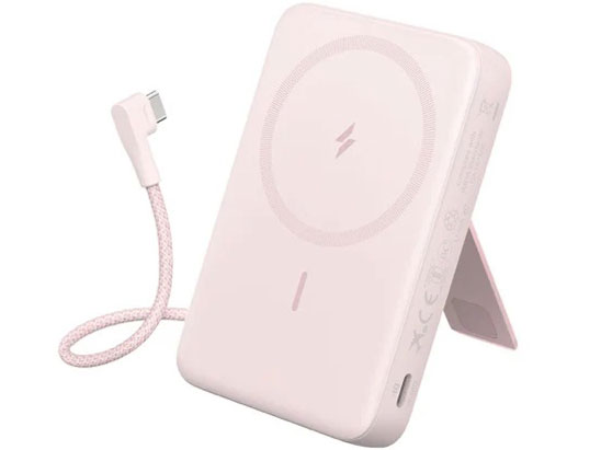 Zolo Power Bank (10000mAh MagGo Built-In USB-C�P�[�u��) A1685N51 [�s���N] �̐��i�摜