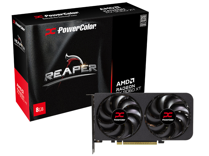 PowerColor Reaper AMD Radeon RX 9060 XT 8GB GDDR6 RX9060XT 8G-A [PCIExp 8GB] �̐��i�摜