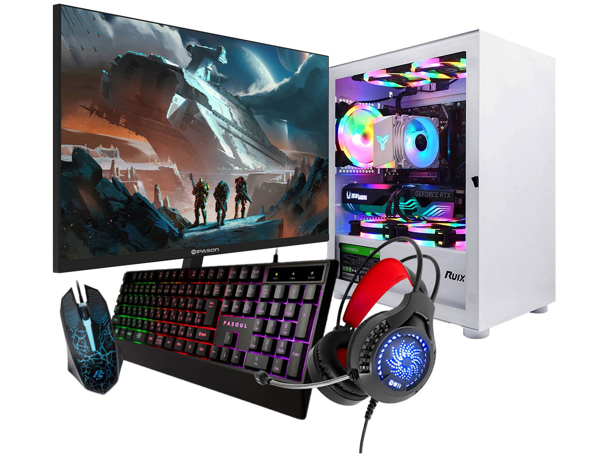 �� WHP Core i5 12400F�ERTX 4060�ENVMe M.2 SSD 500GB�E16GB�������EWindows 11�E23.8�C���`���j�^�[�E�L�[�{�[�h&�}�E�X&�w�b�h�Z�b�g�t�� �̐��i�摜