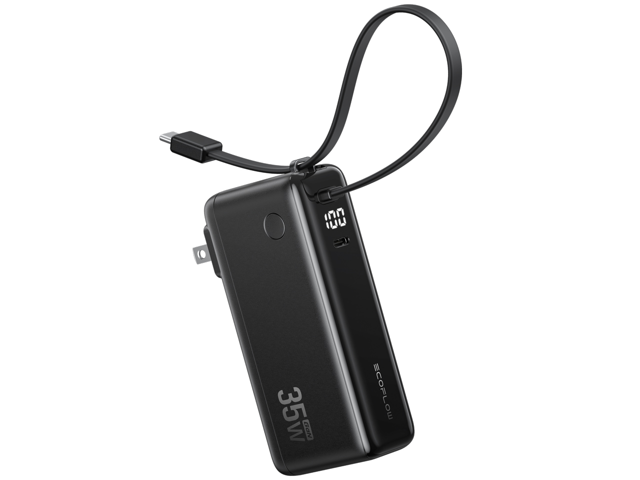 EcoFlow RAPID 3-in-1 Power Bank (10000mAh 35W) [�u���b�N] �̐��i�摜