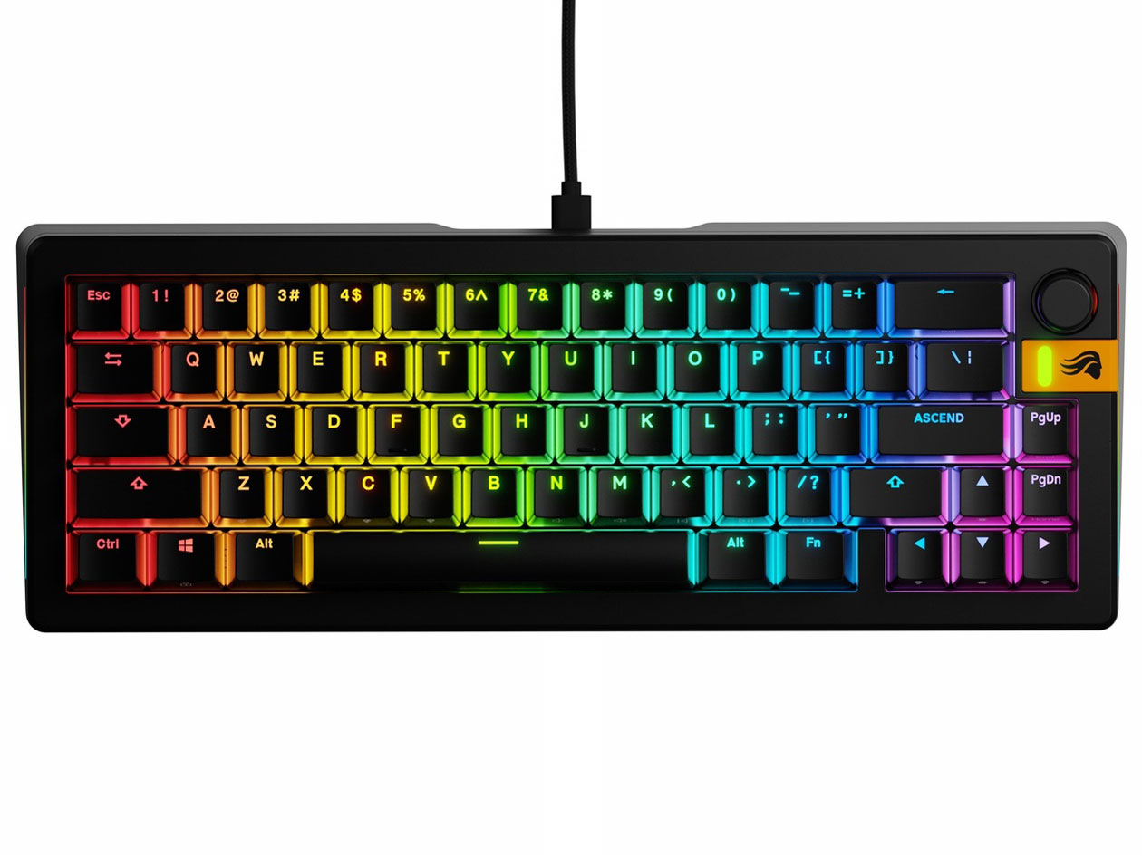 Glorious GMMK 3 HE 65% Prebuilt Wired Black US GLO-KB-GMMK3-65-PB-HE-W-BLK-US [�u���b�N] �̐��i�摜