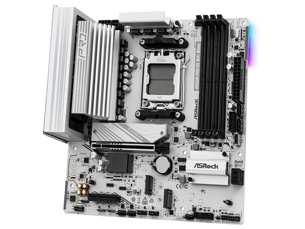 B850M Pro RS WiFi White (B850 AM5 MicroATX) �h�X�p�����胂�f��