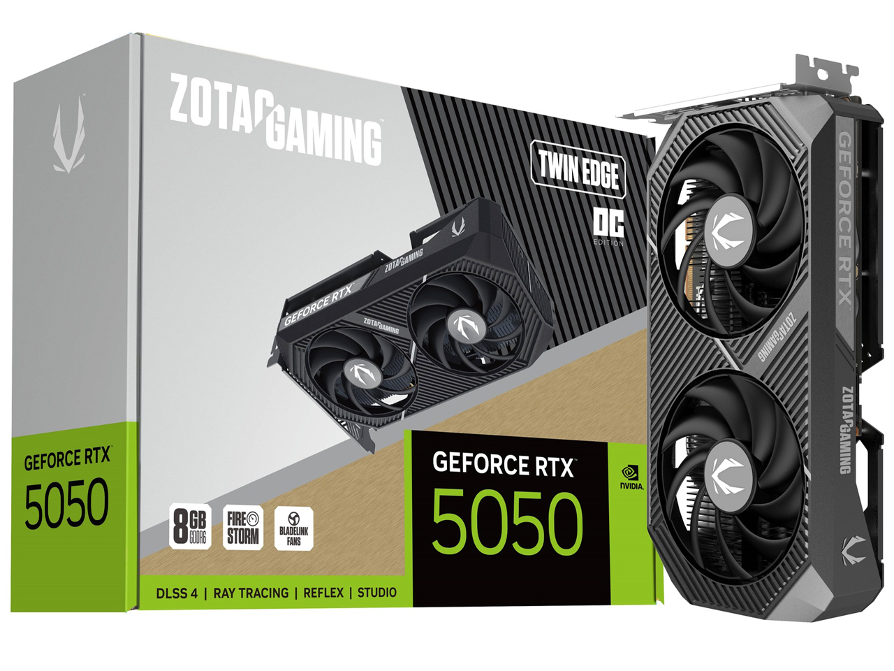 ZOTAC GAMING GeForce RTX 5050 Twin Edge OC ZT-B50500H-10M [PCIExp 8GB] �̐��i�摜