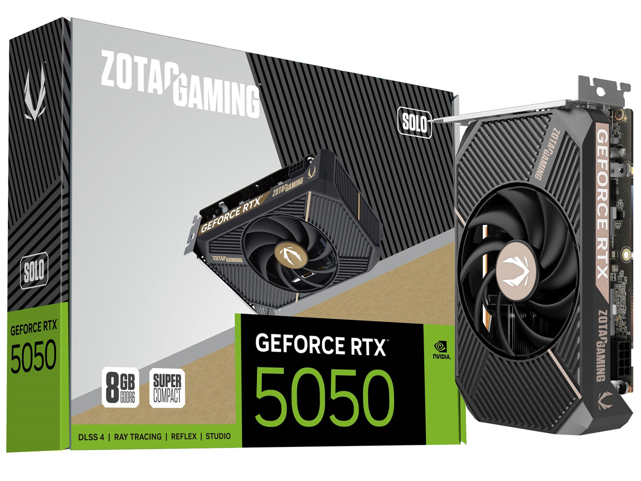 ZOTAC GAMING GeForce RTX 5050 SOLO ZT-B50500G-10L [PCIExp 8GB] �̐��i�摜