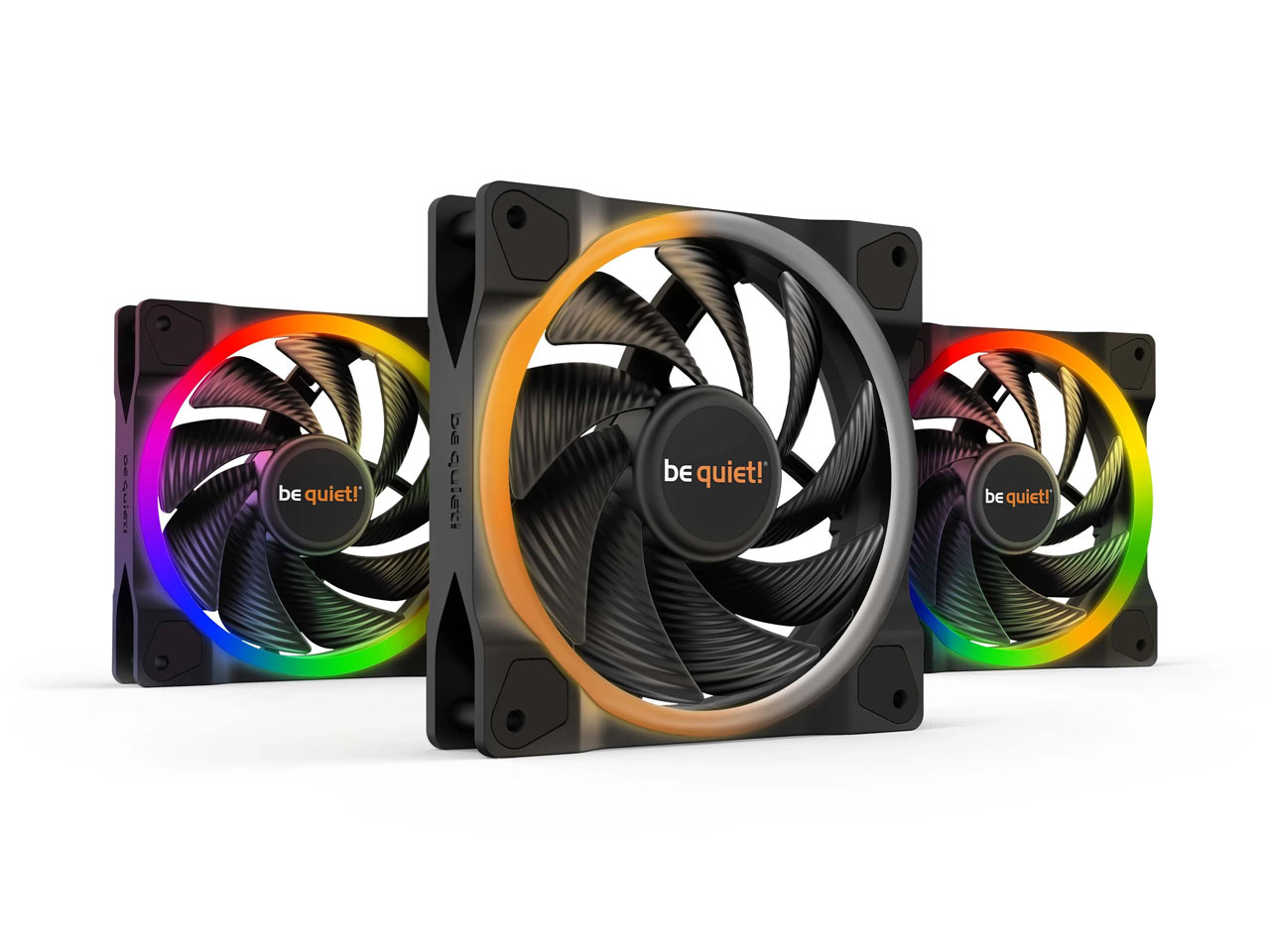 LIGHT WINGS 120mm PWM High-Speed 3-Pack BL077 [Black] �̐��i�摜