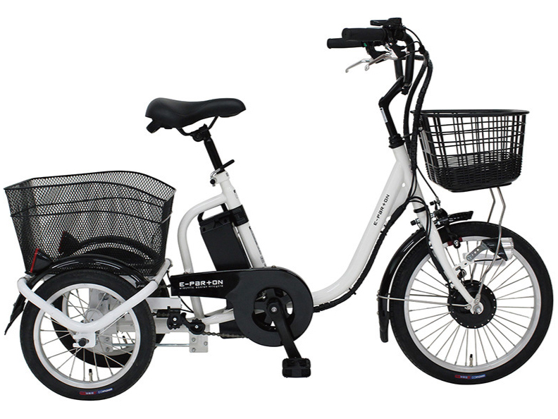 ミムゴ 電動アシスト三輪自転車 BEPN18 白 楽天市場】ミムゴ MIMUGO BEPN18 E-PARTON（イーパートン）ロー