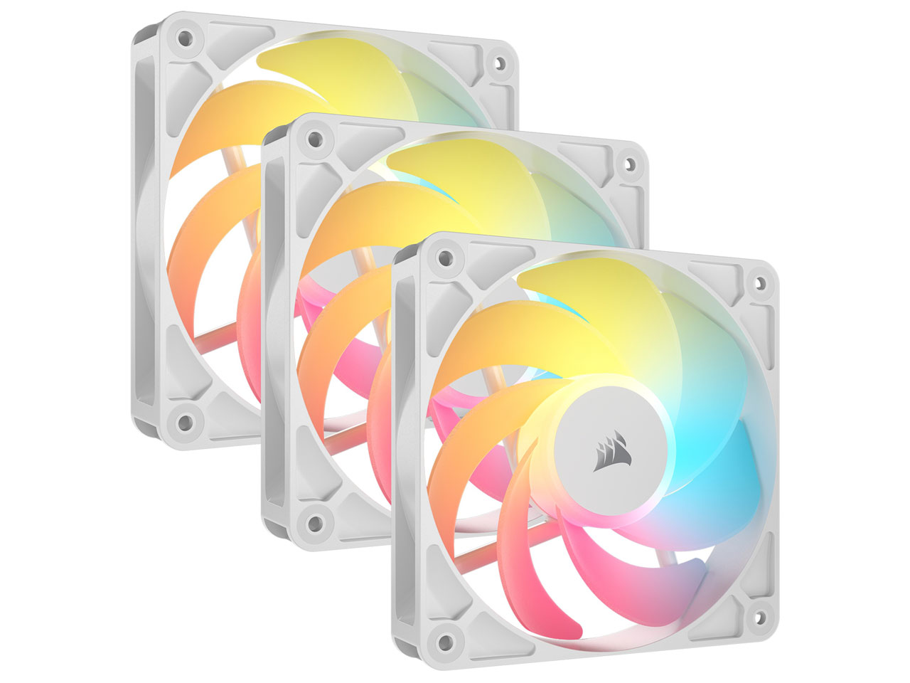 RS120-R ARGB WHITE Triple Reverse Fans CO-9050197-WW [�z���C�g] �̐��i�摜