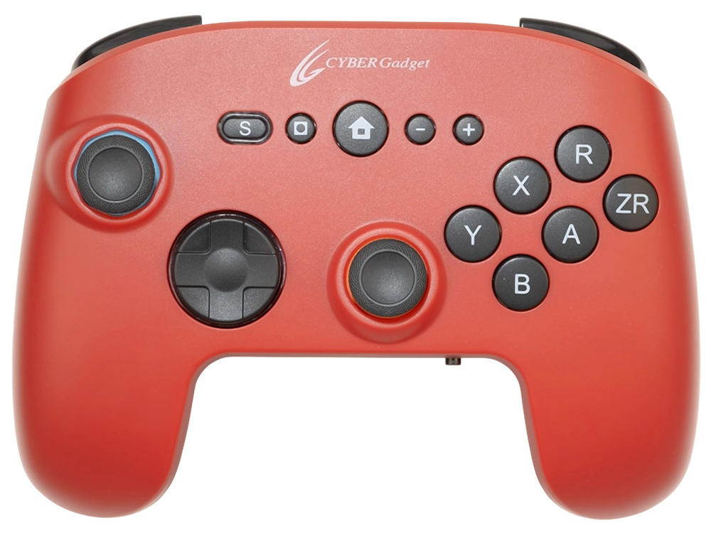 CYBER�E�Q�[�~���O�R���g���[���[ 6B �����^�C�v(Switch2�p) CY-S2GC6BWL-RE [���b�h] �̐��i�摜