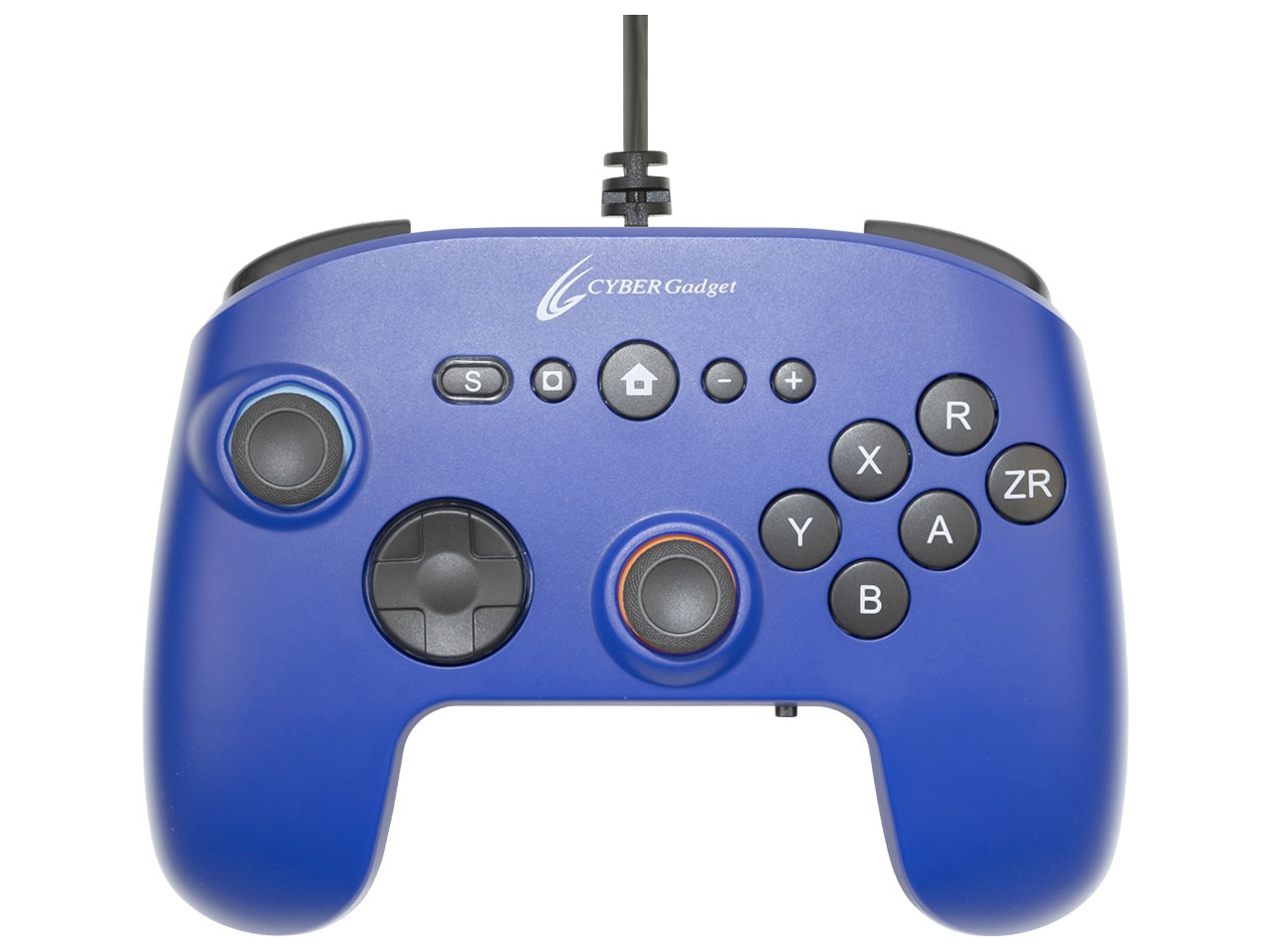 CYBER�E�Q�[�~���O�R���g���[���[ 6B �L���^�C�v(Switch2�p) CY-S2GC6BWD-BL [�u���[] �̐��i�摜