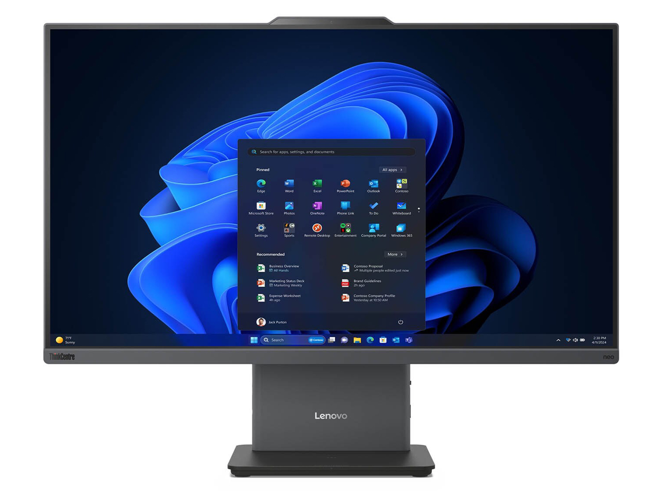 ThinkCentre neo 55a 24 All-In-One Gen 6 13FA002JJP �̐��i�摜