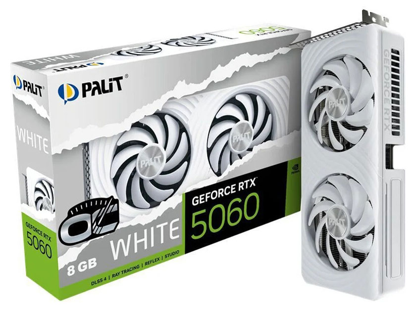 NE75060U19P1-GB2063M (GeForce RTX 5060 WHITE OC 8GB) [PCIExp 8GB] �h�X�p�����胂�f�� �̐��i�摜