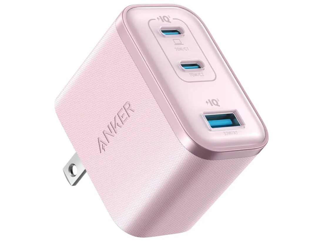 Anker Nano Charger (70W 3ports) A121AN51 [�s���N] �̐��i�摜