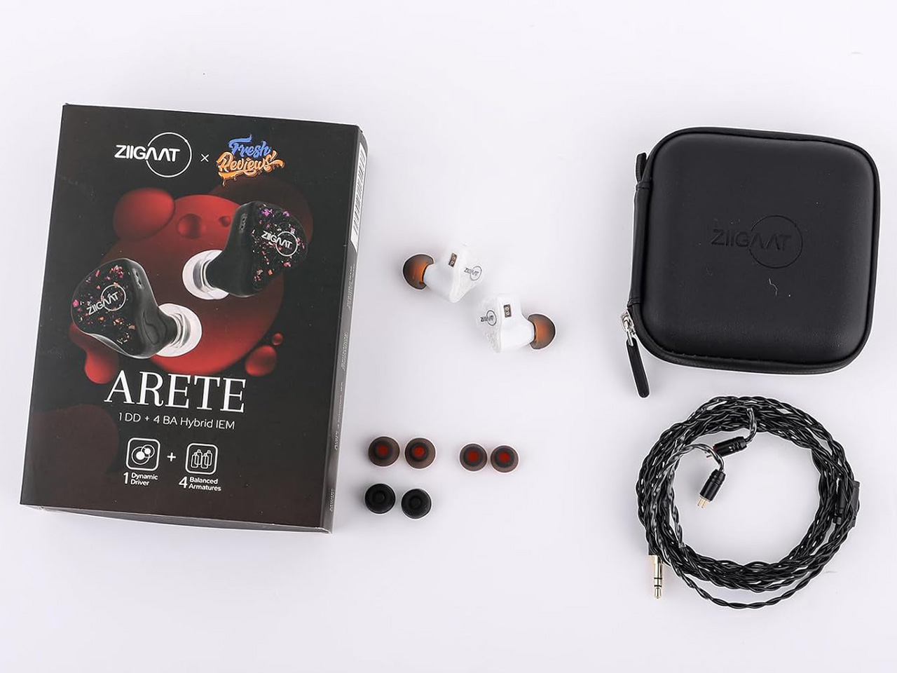 ZiiGaat x Fresh Reviews Arete [White]