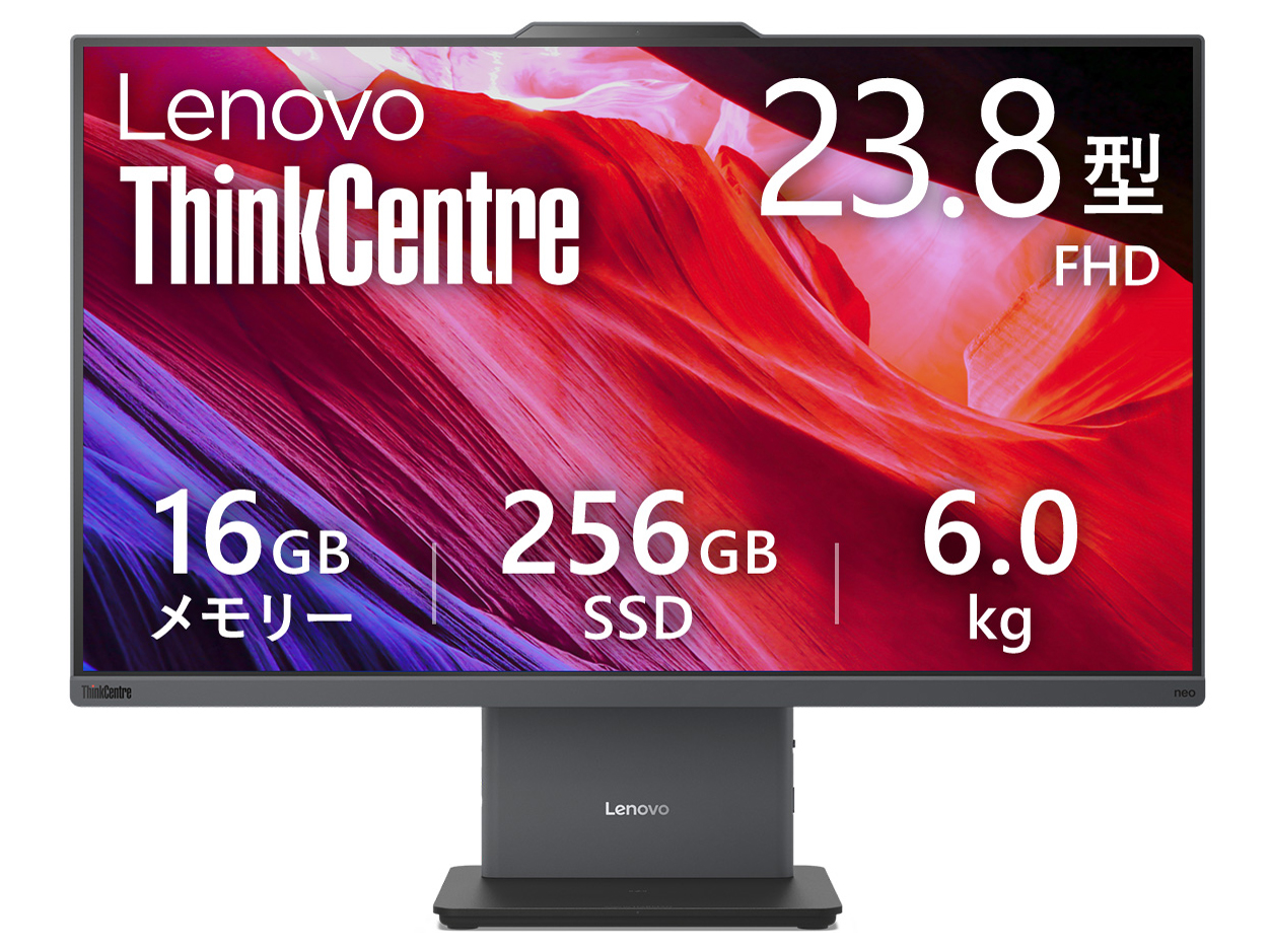 ThinkCentre Neo 55a Gen 6 AHP Ryzen 5 220E16GB[E256GB SSDE23.8^tHDEIPSt i.com胂f 13FACTO1WW [iO[] ̐i摜