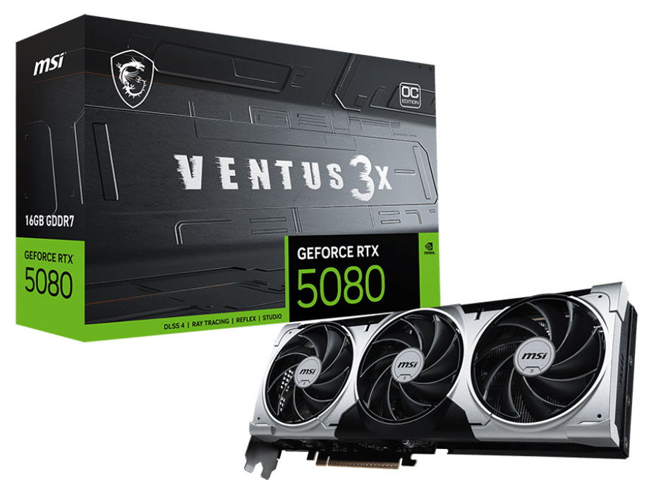 GeForce RTX 5080 16G VENTUS 3X OC PLUS [PCIExp 16GB] �̐��i�摜