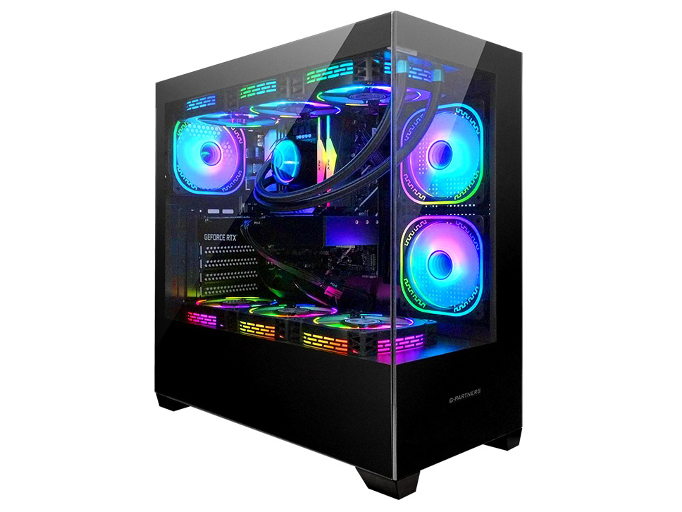 �� GP-V3 Ryzen 7 5700X�ERX 7600�ENVMe M.2 SSD 500GB�E16GB�������ECPU����t�@���EWindows 11 [�u���b�N] �̐��i�摜