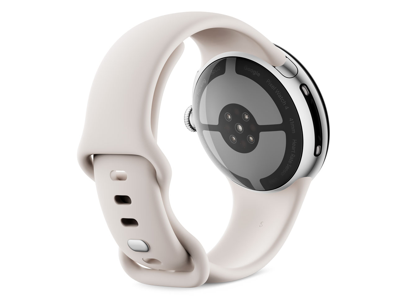 Pixel Watch 4 Wi-Fi���f�� 41mm GA10830-US [Polished Silver �A���~�P�[�X/Porcelain �A�N�e�B�u �o���h]