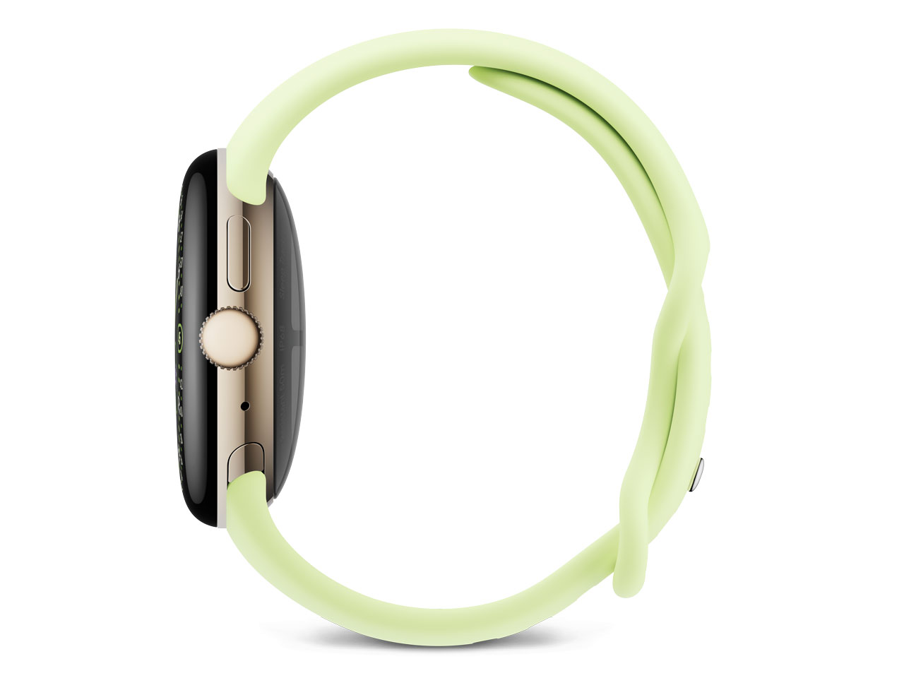 Pixel Watch 4 Wi-Fi���f�� 41mm GA06002-US [Champagne Gold �A���~�P�[�X/Lemongrass �A�N�e�B�u �o���h]