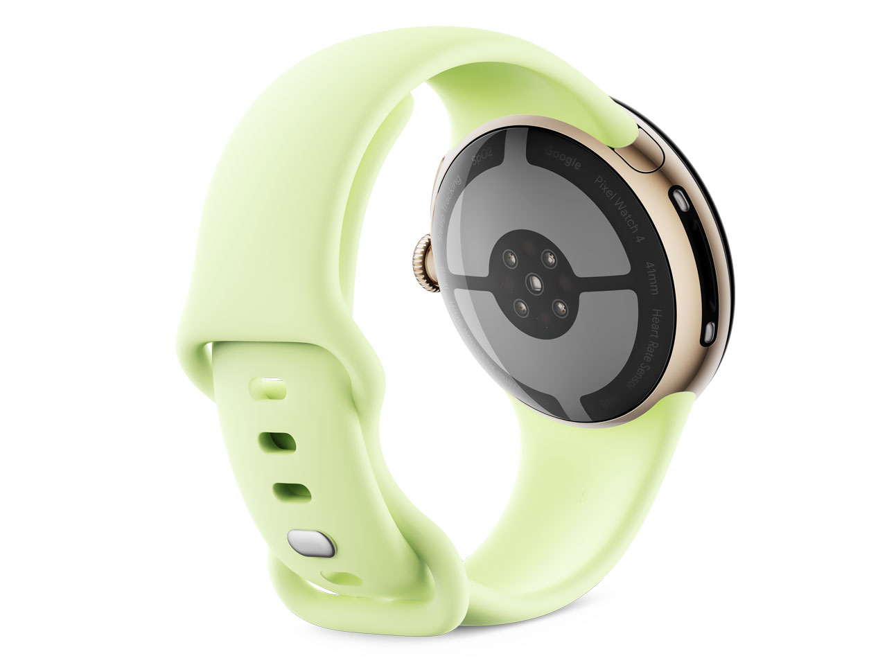 Pixel Watch 4 Wi-Fi���f�� 41mm GA06002-US [Champagne Gold �A���~�P�[�X/Lemongrass �A�N�e�B�u �o���h]