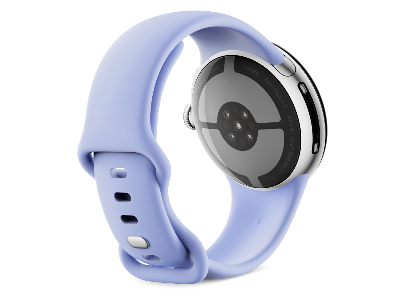 Pixel Watch 4 Wi-Fi���f�� 41mm GA10840-US [Polished Silver �A���~�P�[�X/Iris �A�N�e�B�u �o���h]