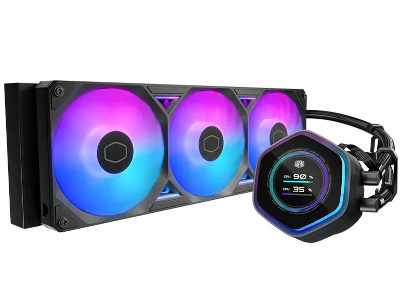 MasterLiquid 360 Atmos II LCD ARGB MLX-D36M-A25SZ-L1 [�u���b�N] �̐��i�摜