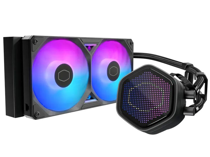 MasterLiquid 240 Atmos II Pixel LED MLX-D24M-A25SZ-P1 [�u���b�N] �̐��i�摜