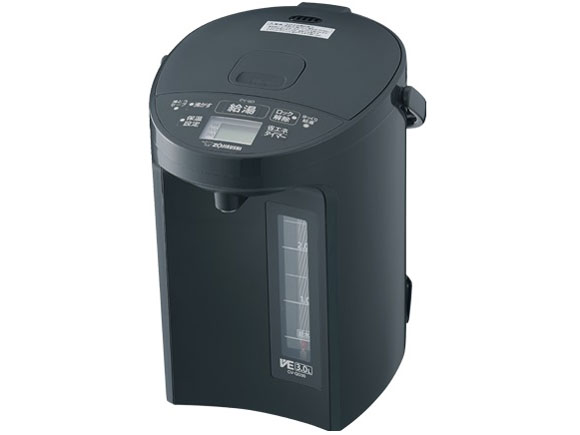 VE電気まほうびん 優湯生 CV-GD30-BM [ソフトブラック]