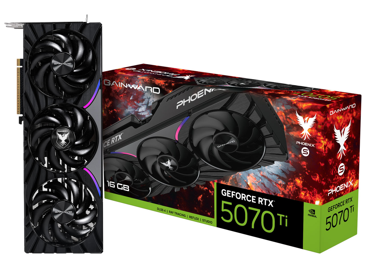 GeForce RTX 5070 Ti Phoenix-S NE7507T019T2-GB2031K [PCIExp 16GB] �̐��i�摜