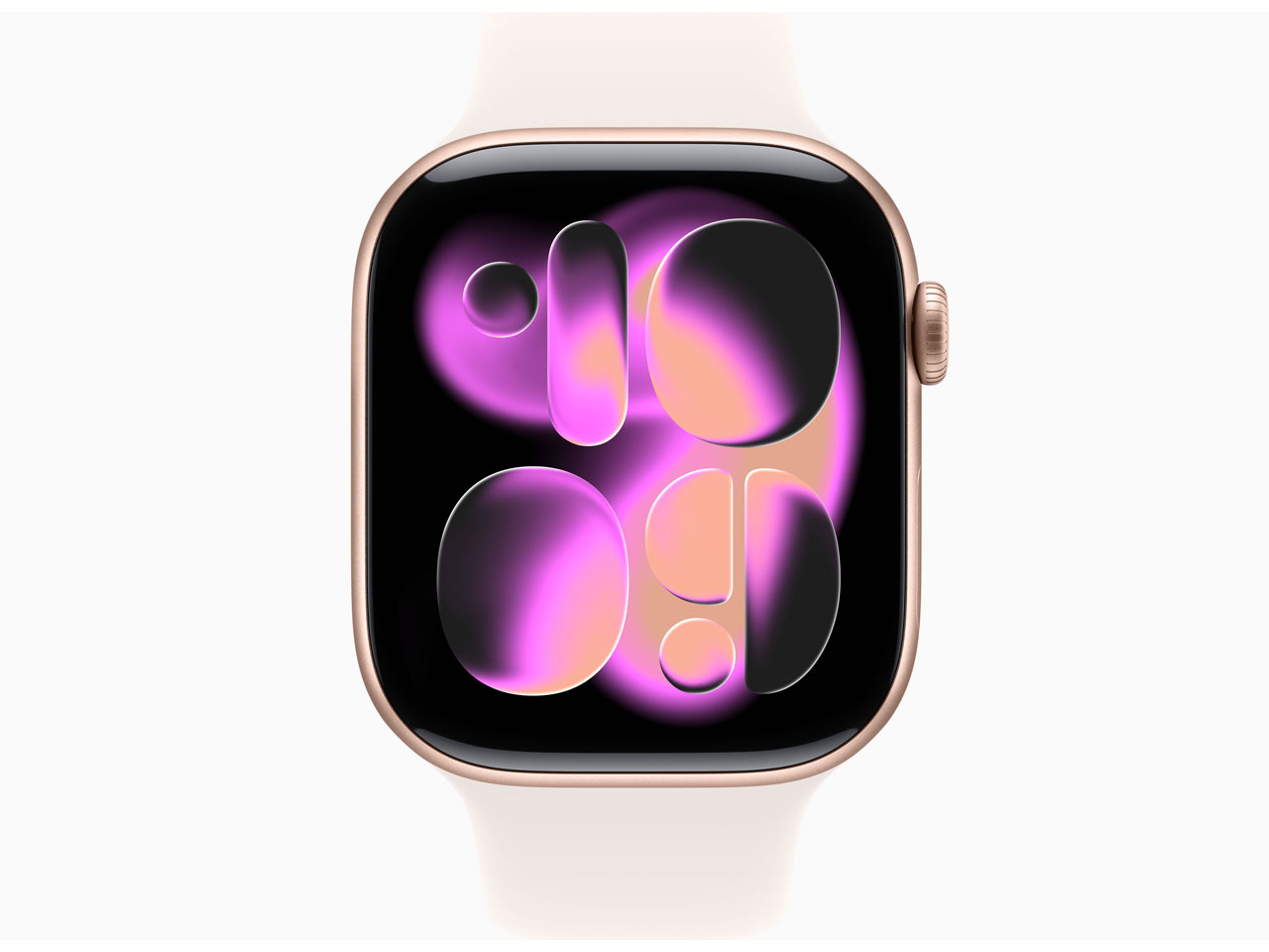 Apple Watch Series 11 GPS���f�� 46mm MEV74J/A [���[�Y�S�[���h�E���C�g�u���b�V���X�|�[�c�o���h M/L]