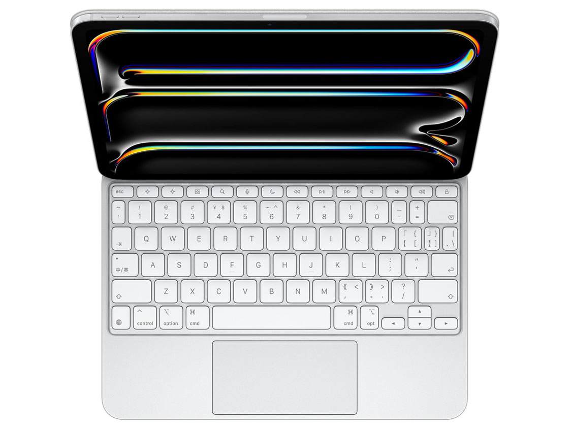 【5%オフクーポン実施中】Apple Magic Keyboard 11インチ 11インチiPad Air（M2）用Magic Keyboard - 日本語 - ホワイト