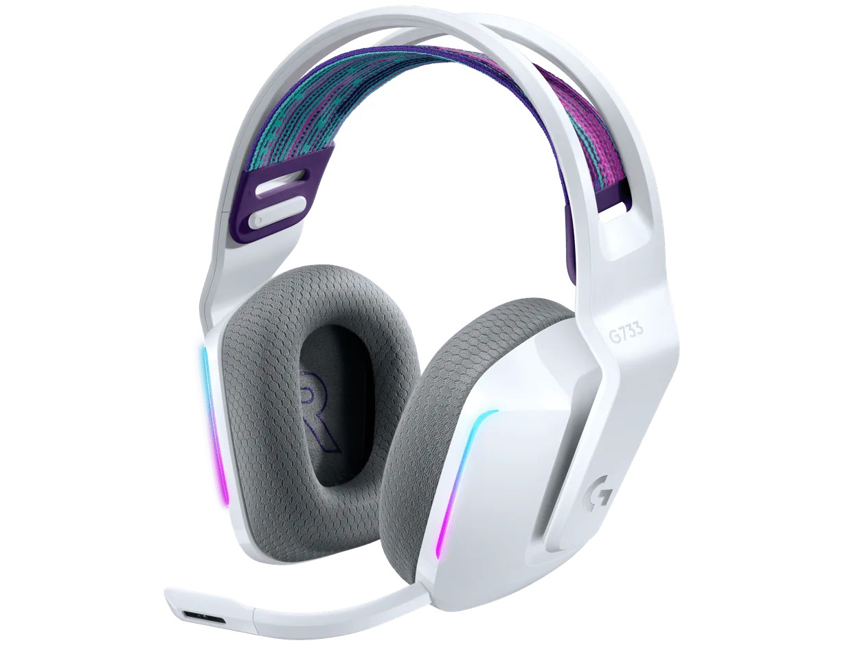 ロジクール　G735 ゲーミングヘッドセット ホワイト g735-3qtr-front-left-angle-
