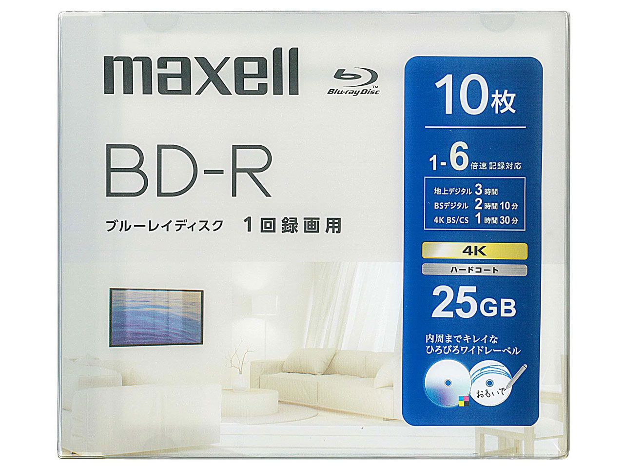 BRV25WPH.10S [BD-R 6�{�� 10���g] �̐��i�摜