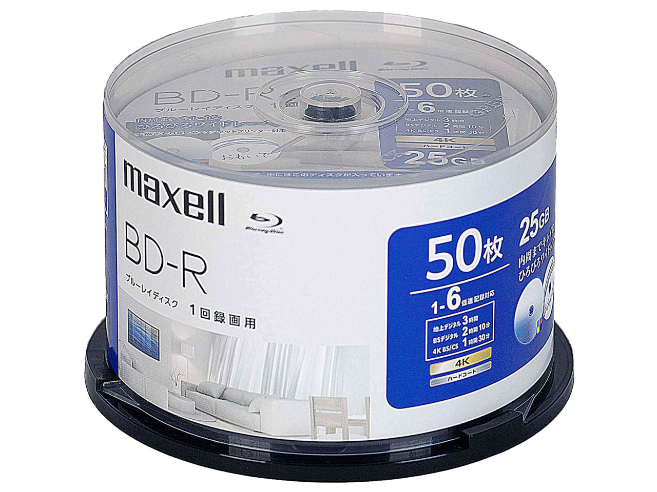 BRV25WPH.50SP [BD-R 6�{�� 50���g] �̐��i�摜