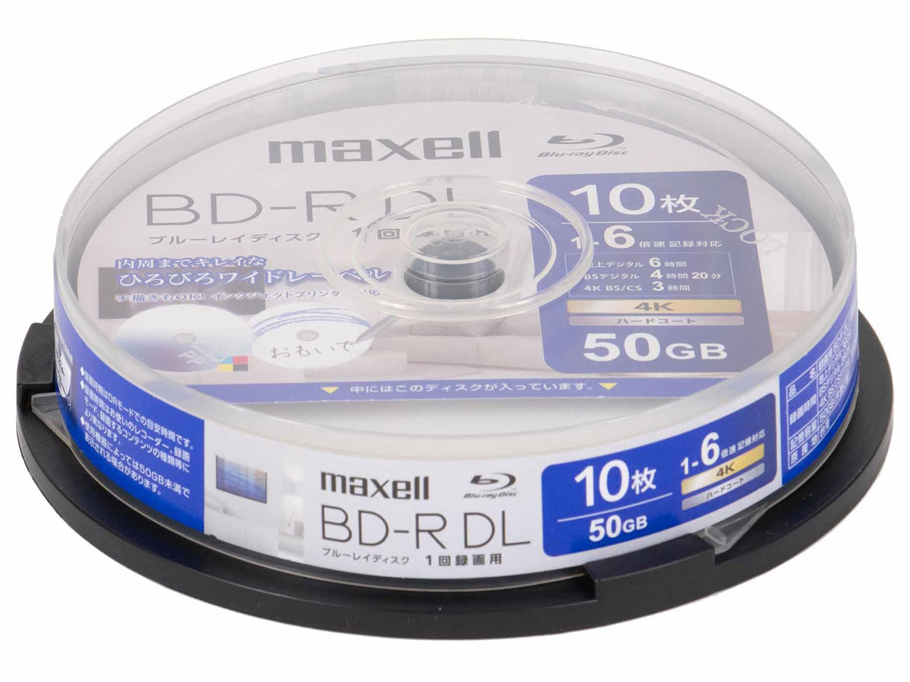 BRV50WPH.10SP [BD-R DL 6�{�� 10���g] �̐��i�摜