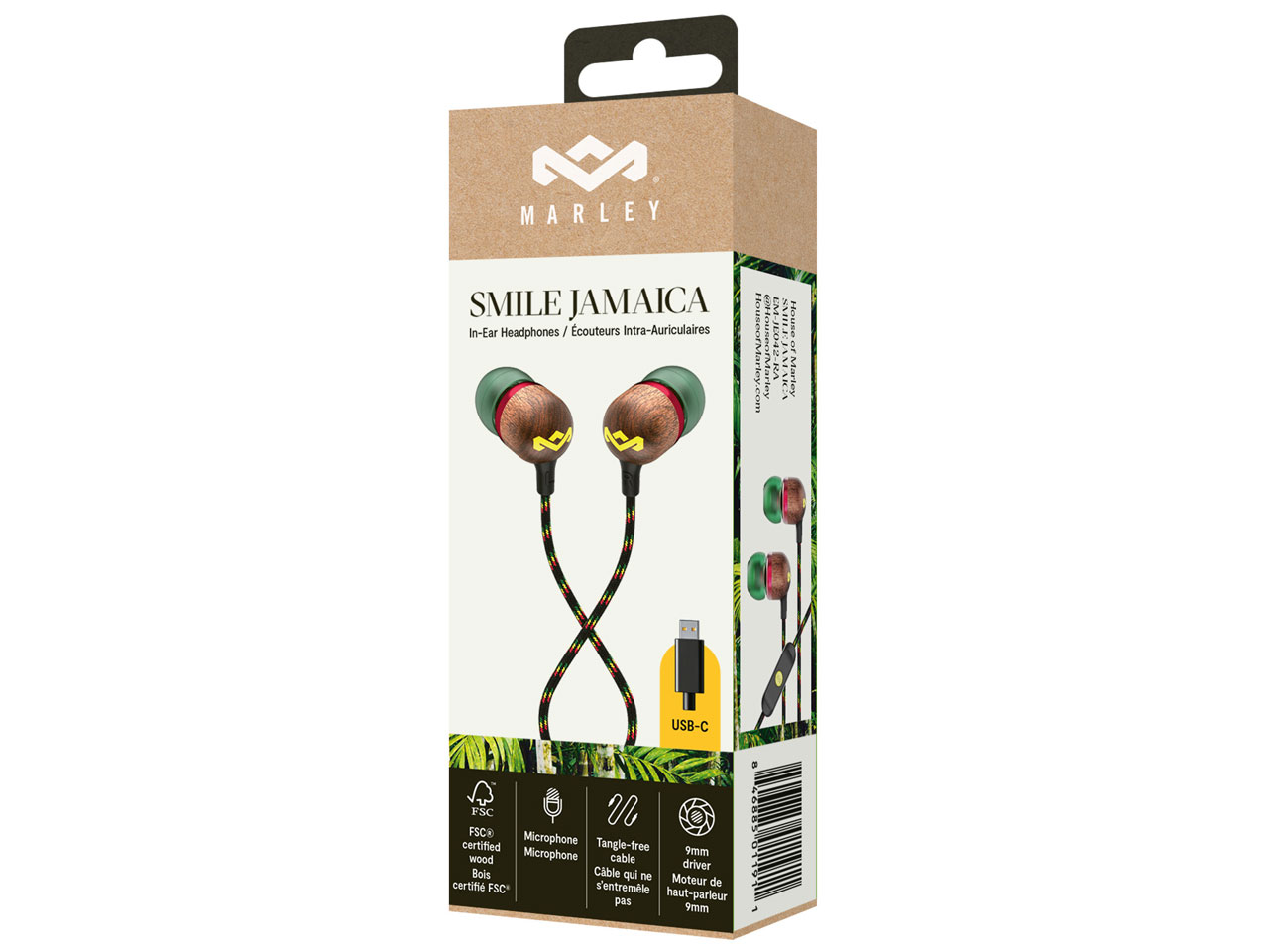 SMILE JAMAICA USB-C [RASTA]