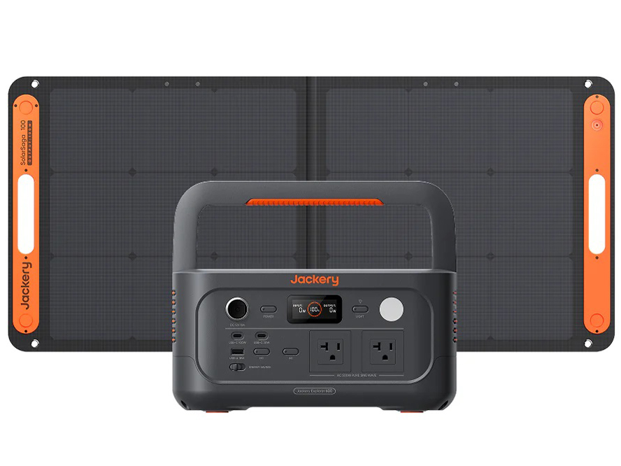 Jackery Solar Generator 600 New+SolarSaga 100 �̐��i�摜