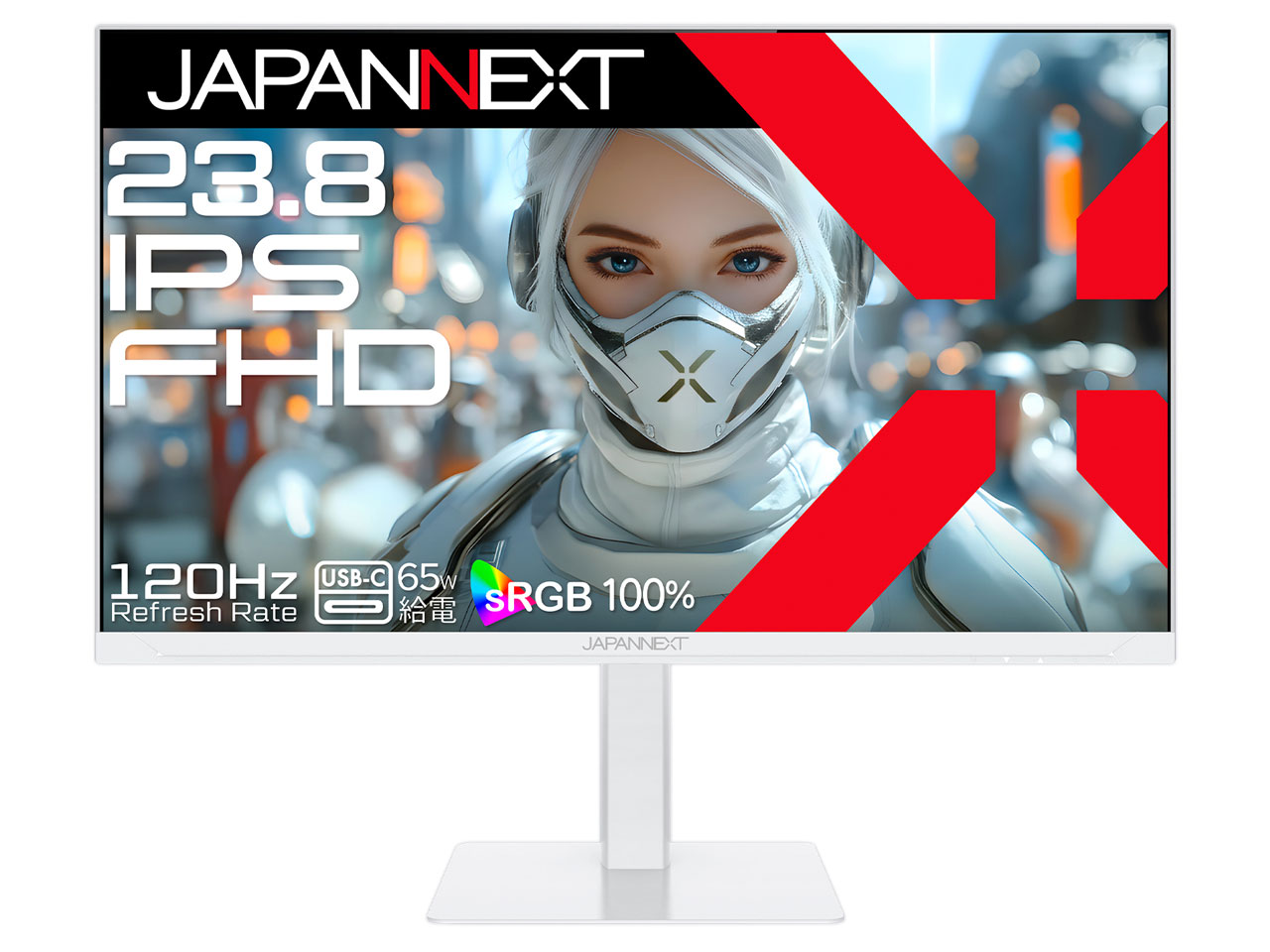 JN-238IPS120F-HSPC6-W [23.8インチ ホワイト]