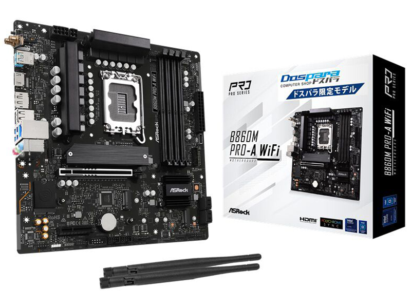 B860M Pro-A WiFi (B860 1851 MicroATX) �h�X�p�����胂�f��