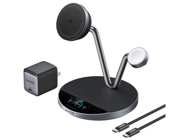 Prime Wireless Charging Station (3-in-1 MagGo AirCool Dock Stand) B25X7J11 [�u���b�N] �̐��i�摜