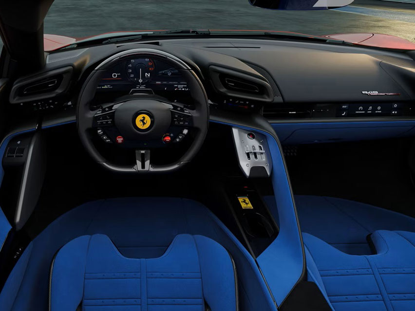 フェラーリ 849 テスタロッサ 2025年モデル ベースグレード (左