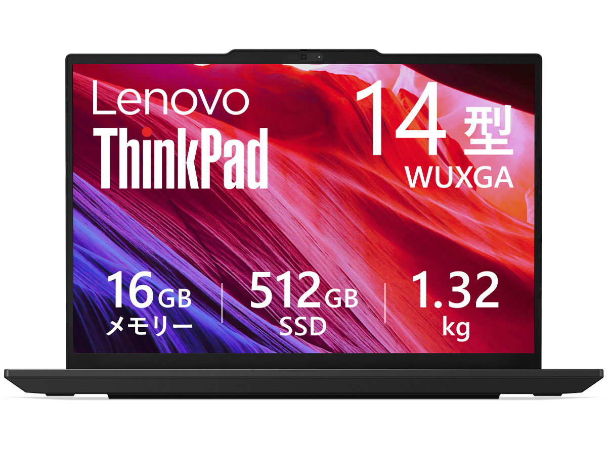 ThinkPad E14 Gen 7 ILL Core Ultra 5 226V�E16GB�������[�E512GB SSD�E14�^WUXGA�EIPS�t������ ���i.com���胂�f�� 21U2CTO1WW [�G�N���v�X�u���b�N] �̐��i�摜